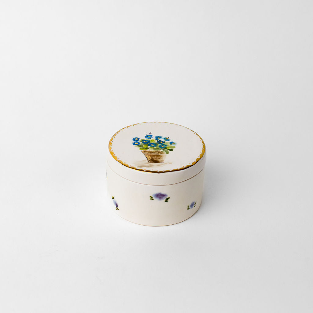 Small 4" Round Canister | Floral Design