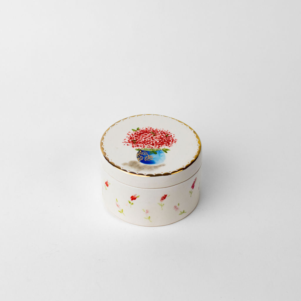 Small 4" Round Canister | Floral Design