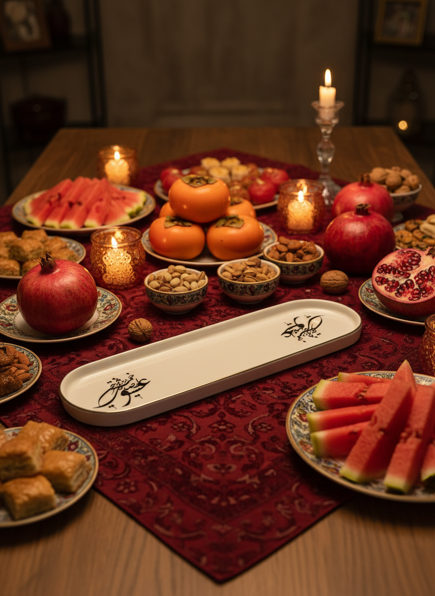 Black And White Oval Trays 15.5"