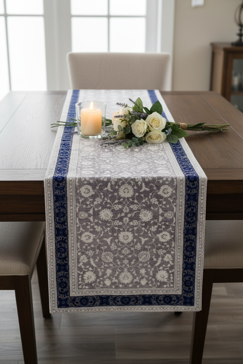 Blue/Gray Table Runner