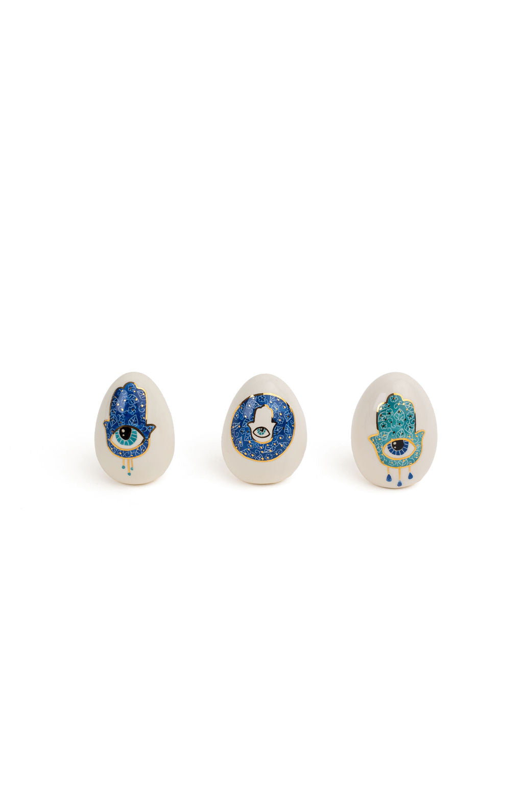 Hamsa Ceramic Eggs