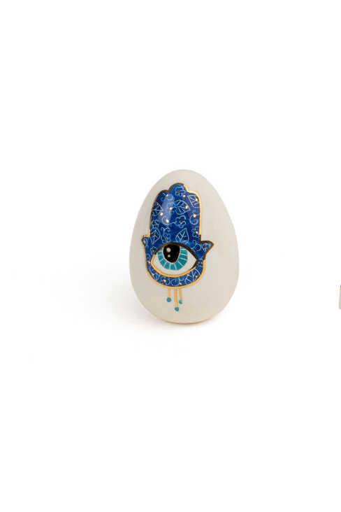 Hamsa Ceramic Eggs