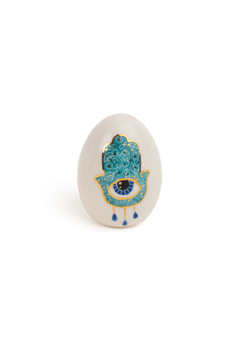 Hamsa Ceramic Eggs