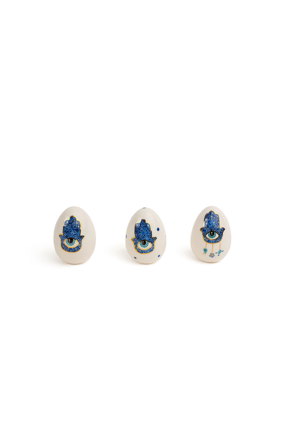 Hamsa Ceramic Eggs