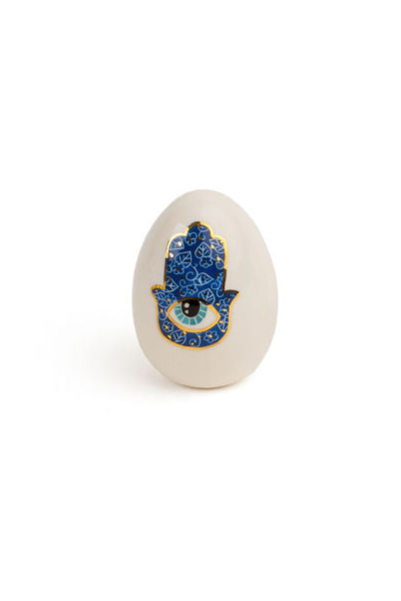 Hamsa Ceramic Eggs