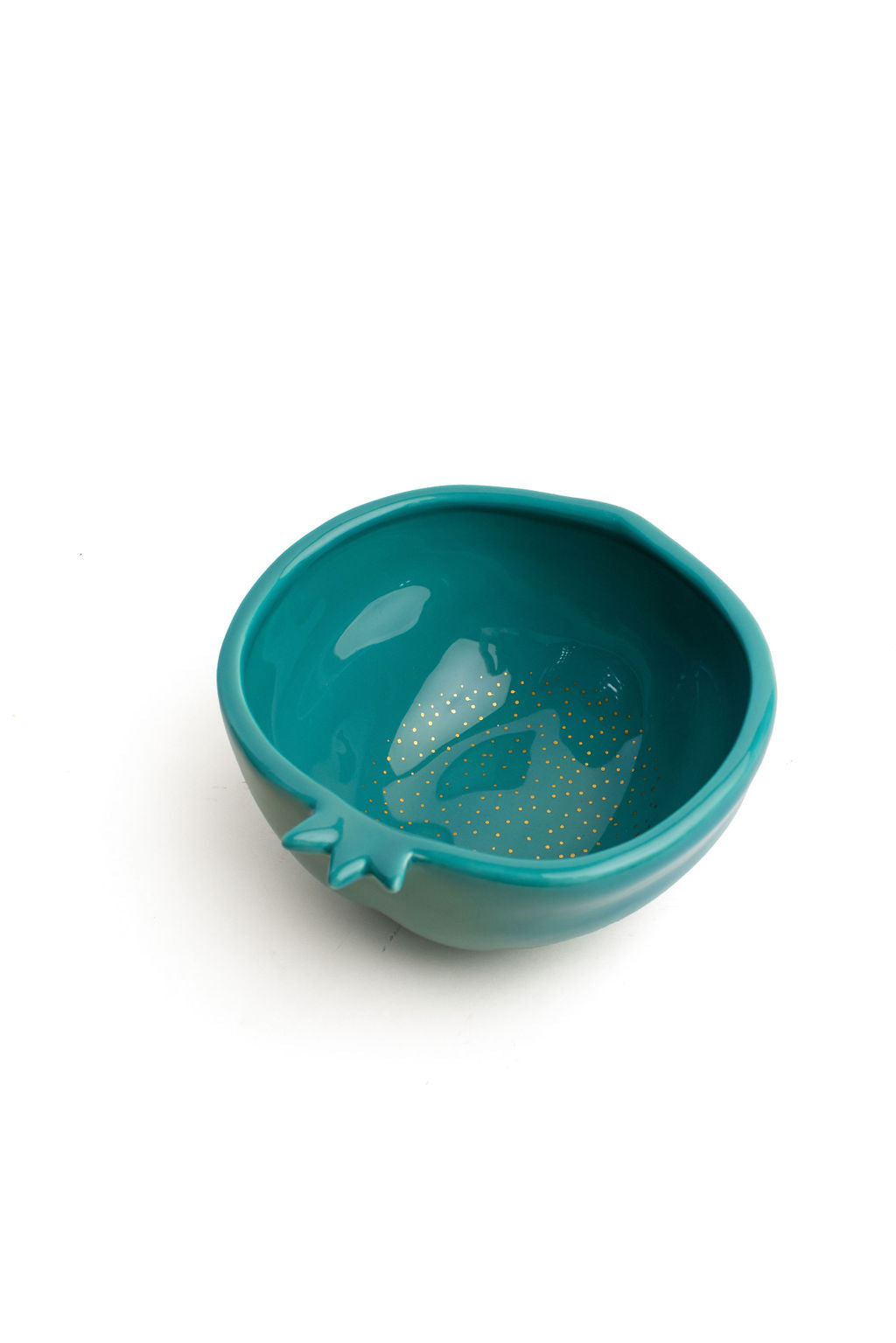 Turquoise Ceramic Pomegranate Bowls