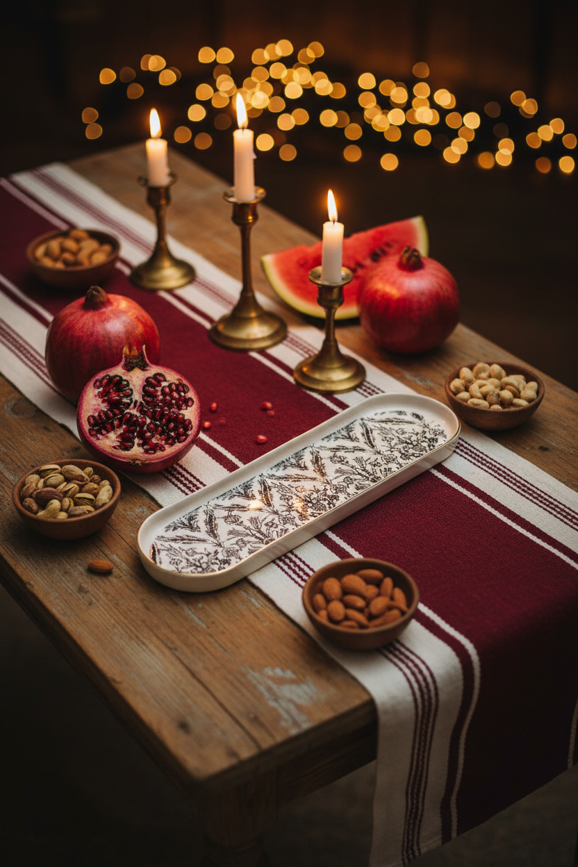 Black And White Oval Trays 15.5"