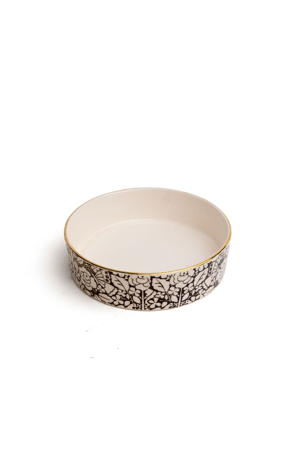 Black And White Flat Base Bowls 5"