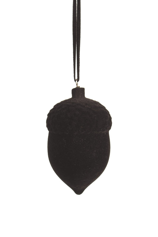 Black Felt Acorn Ornament