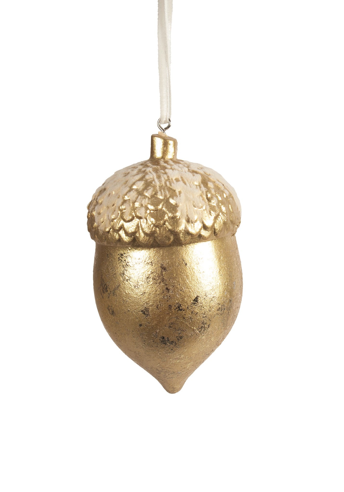 Gold Acorn Christmas Ornament