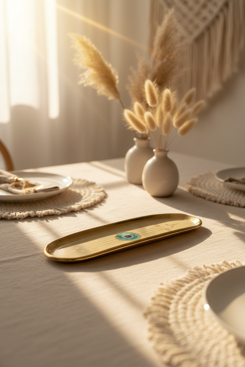 18K Gold Plated Oval Trays