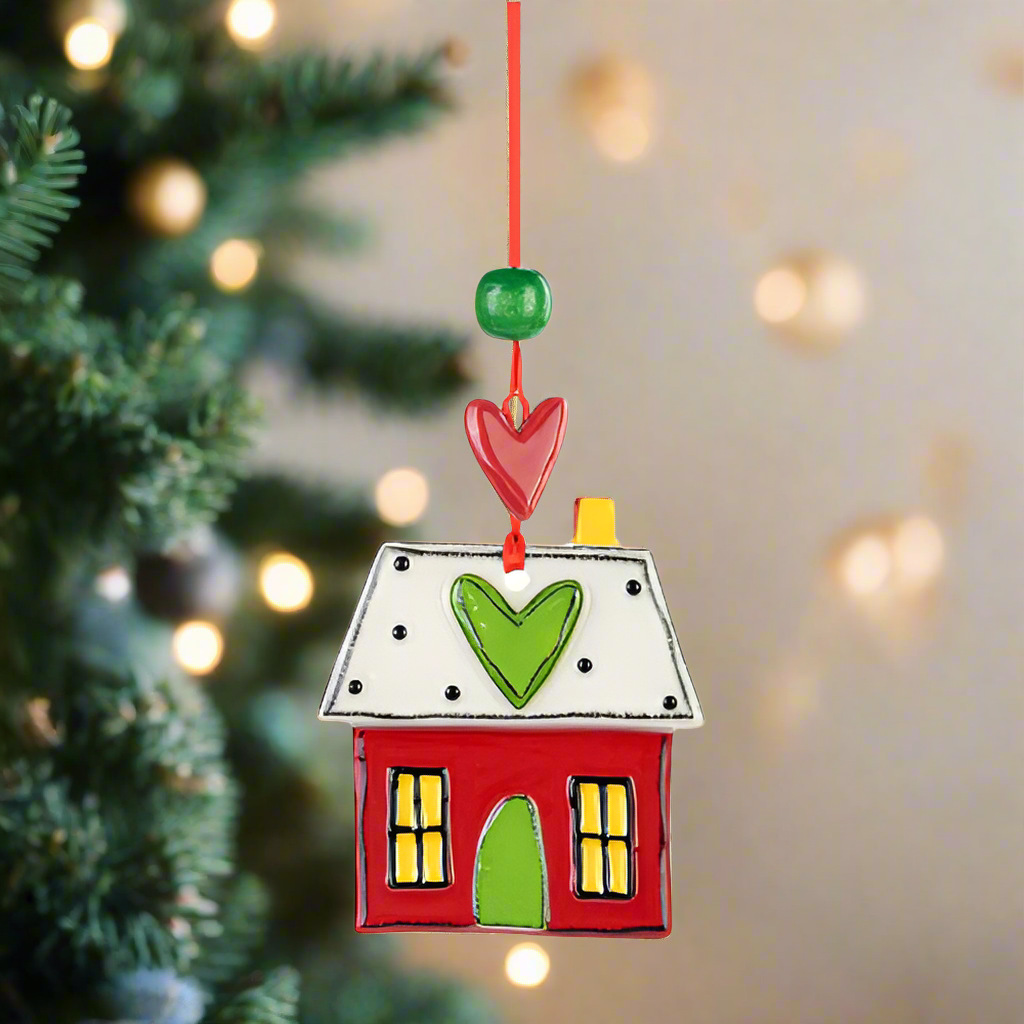 Ceramic Love House Ornament