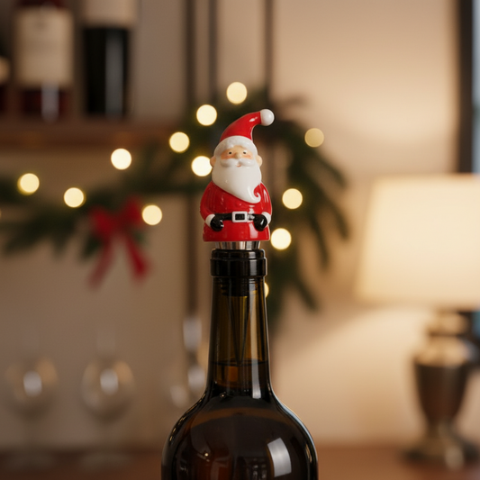 Happy Santa Wine Stoppers | Pack Of 3