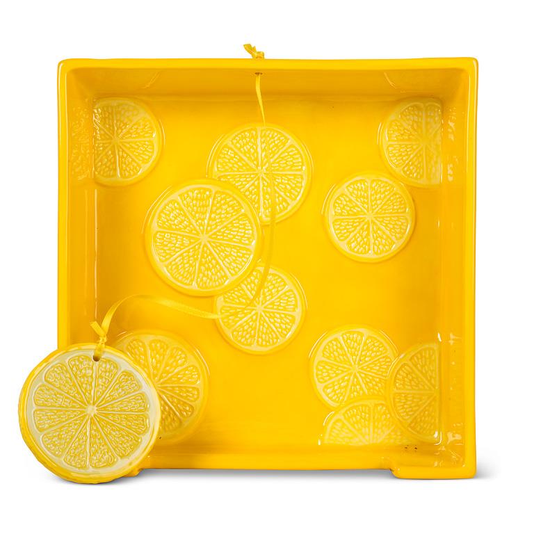 Square Lemon Slice Napkin Holder