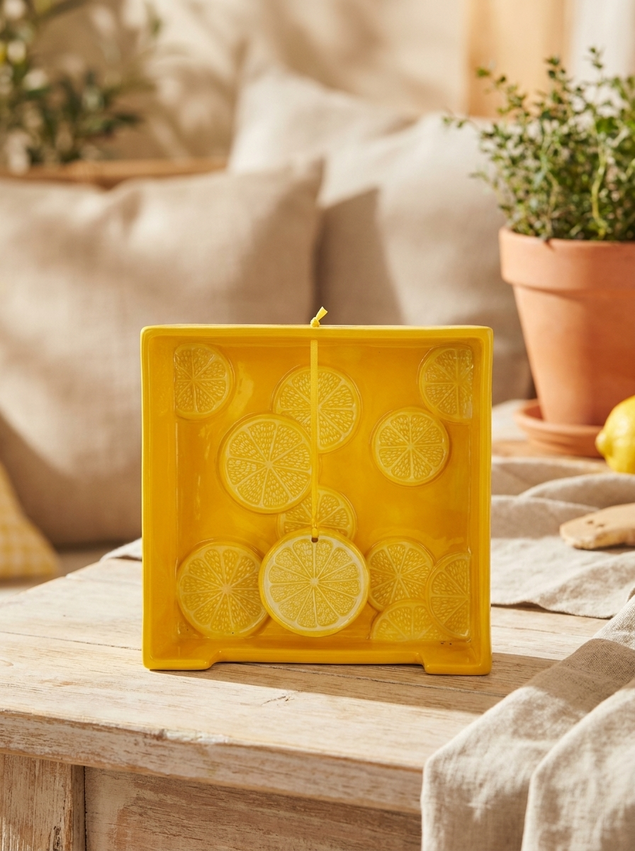 Square Lemon Slice Napkin Holder