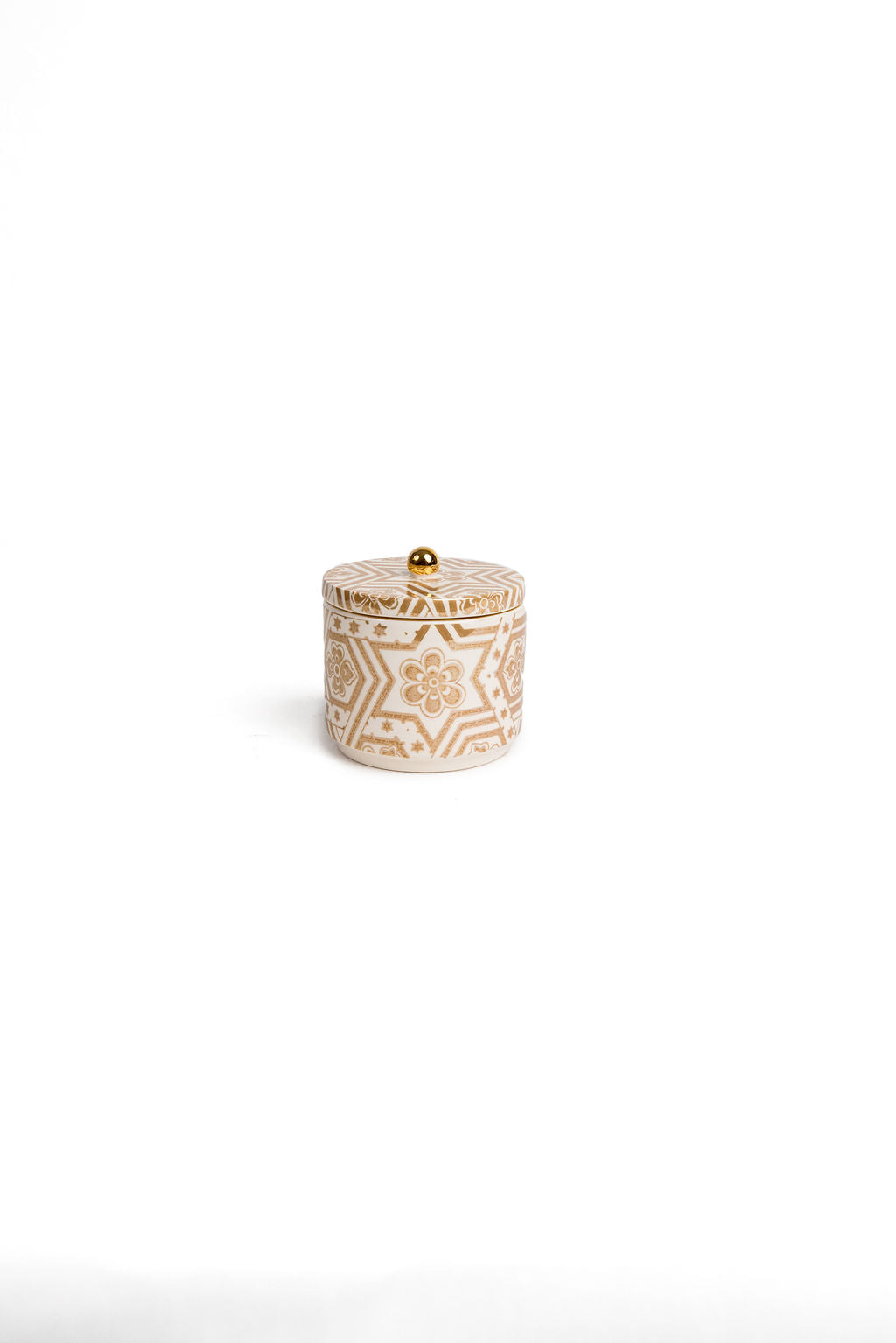 White And Gold Raastin Canister