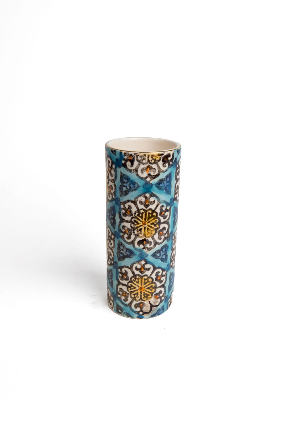 Blue Floral Raastin Vase