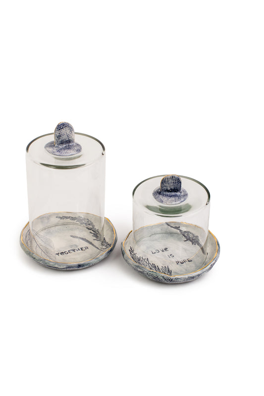 Love Note Glass Dome Container