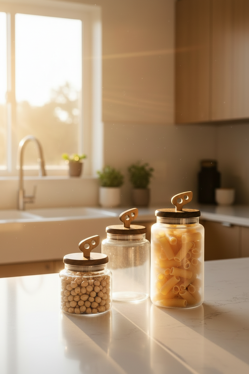 Hich Glass Canisters