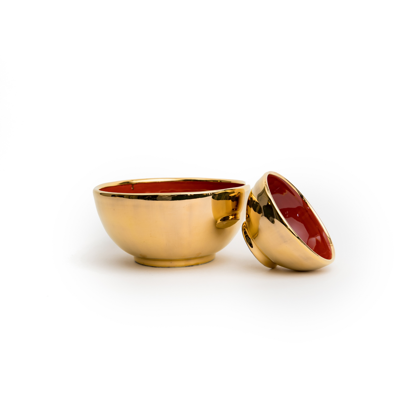 Gold And Red Bowl