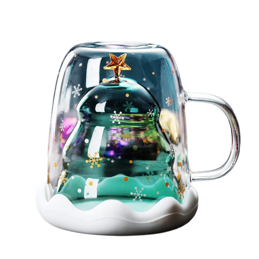 Double Layer Christmas Tree Coffee Mug