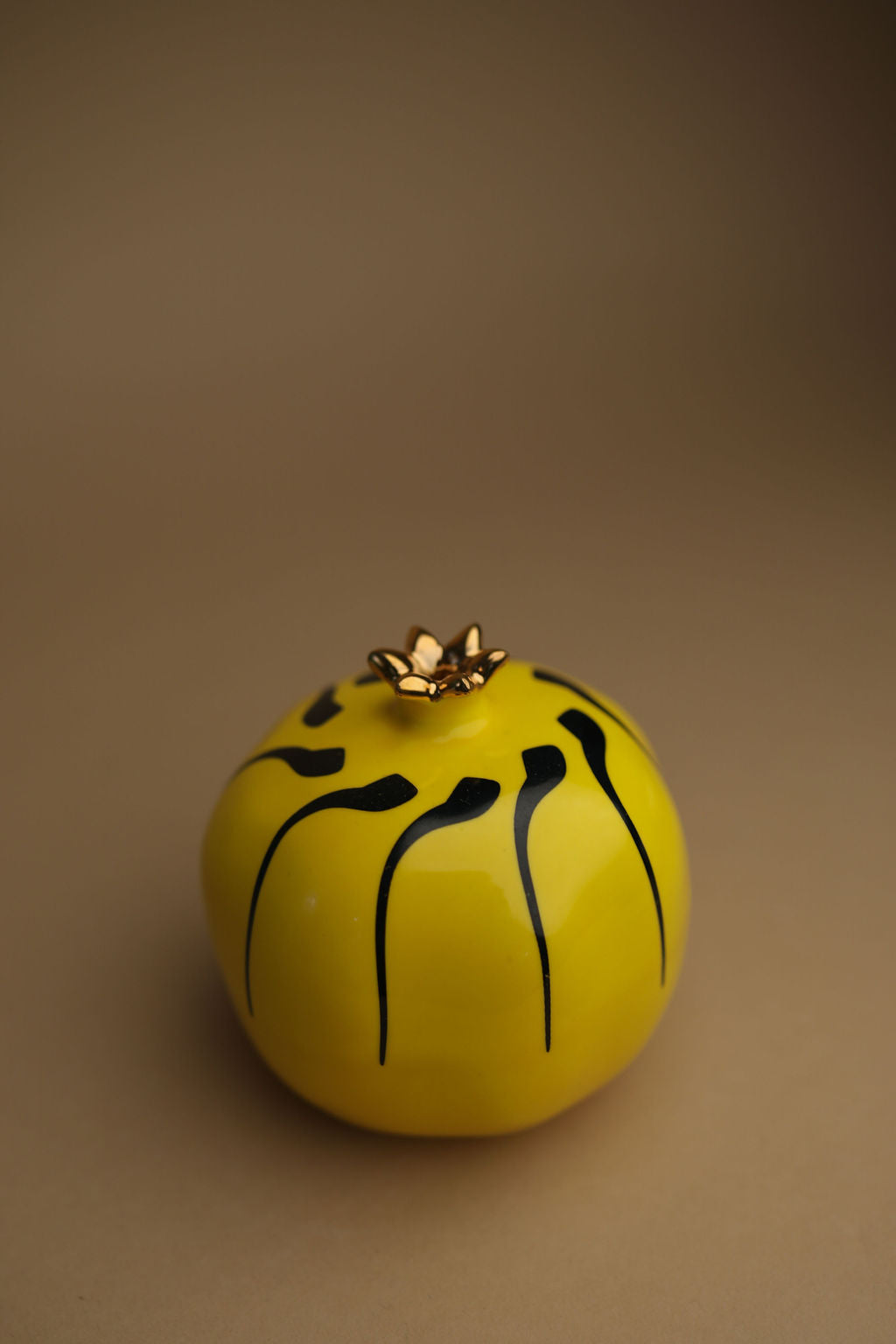 Yellow Pomegranate With Black M