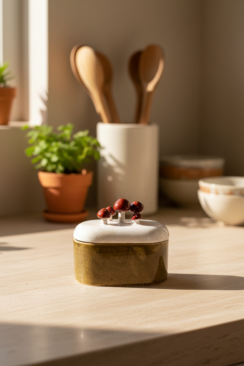 Oval Ceramic Canister