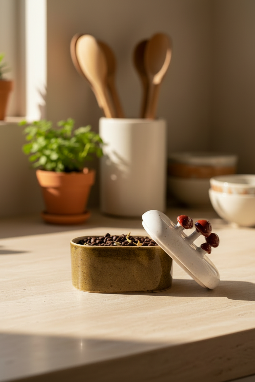 Oval Ceramic Canister