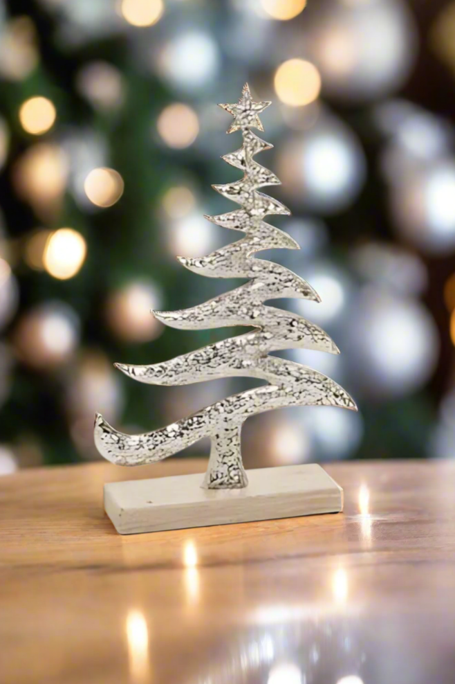 Silver Christmas Tree Decor