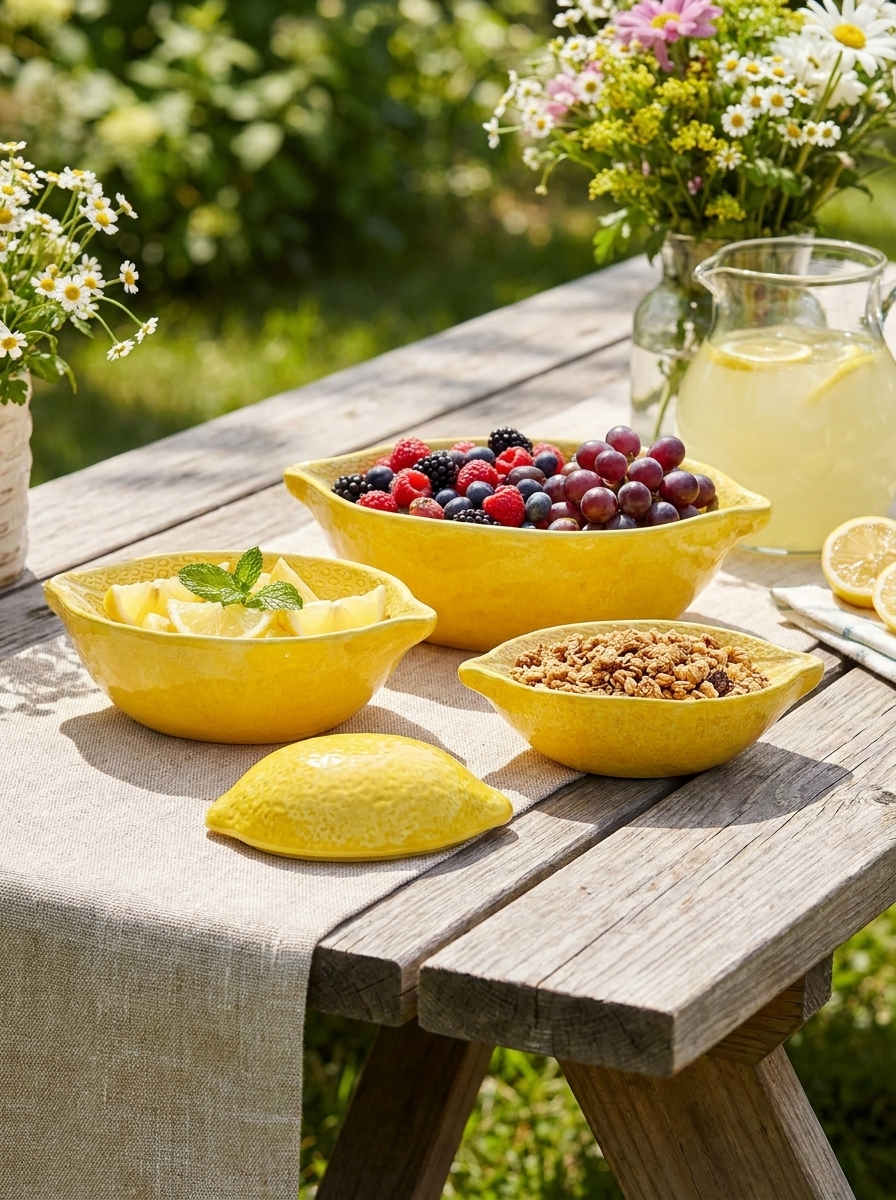 Lemon Nesting Bowls Set