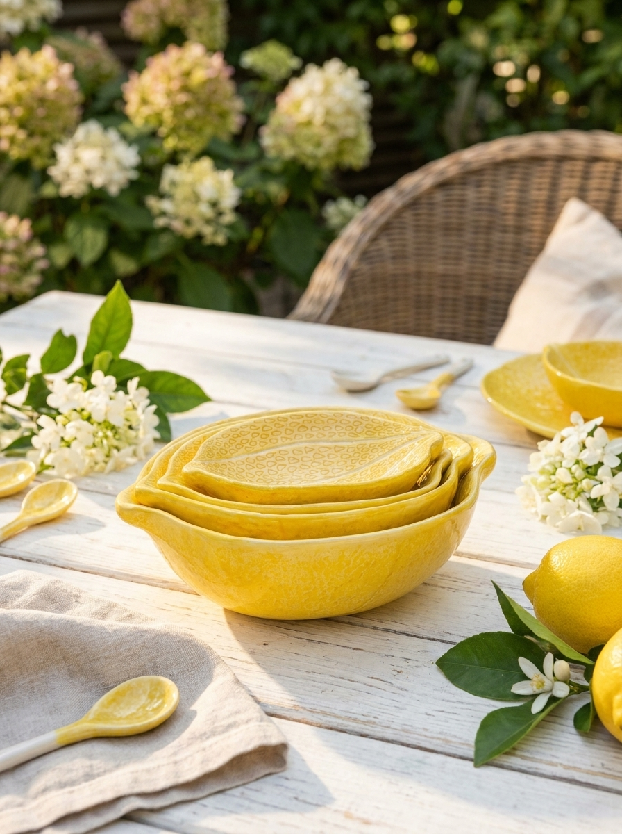 Lemon Nesting Bowls Set