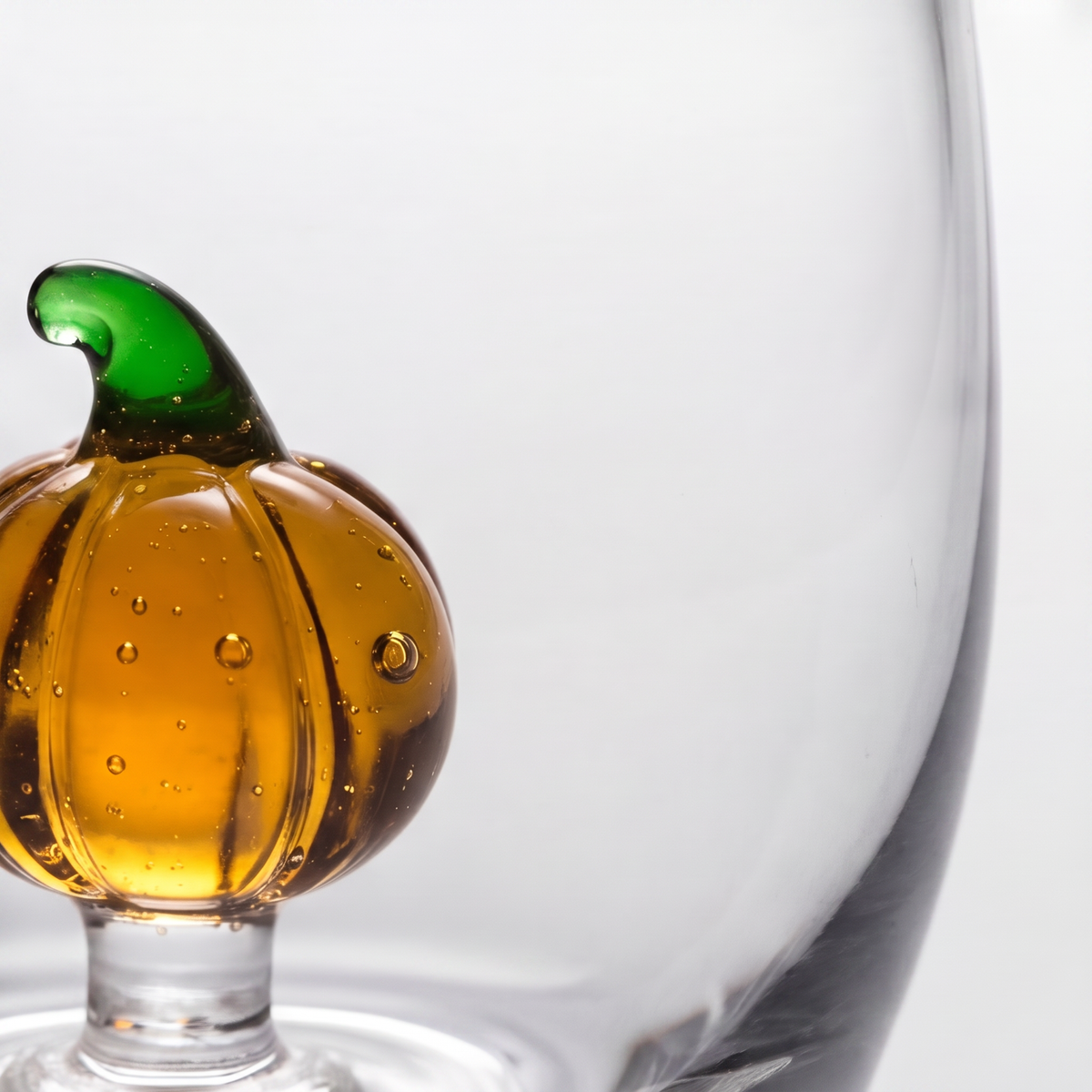 Pumpkin Stemless Wine Glass