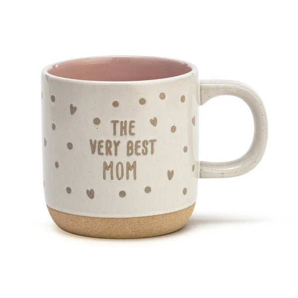 “The Very Best Mom” Stoneware Mug | Mother’s Day Gift | 16oz Coffee Mug