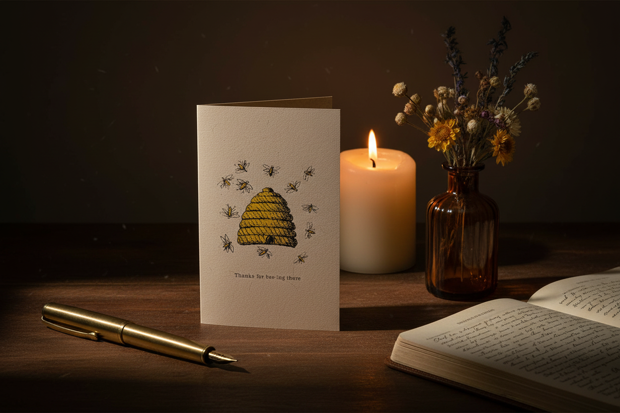 Thank You For Bee-ing There Card