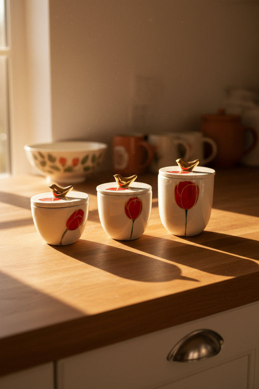 Tulip Ceramic Canister