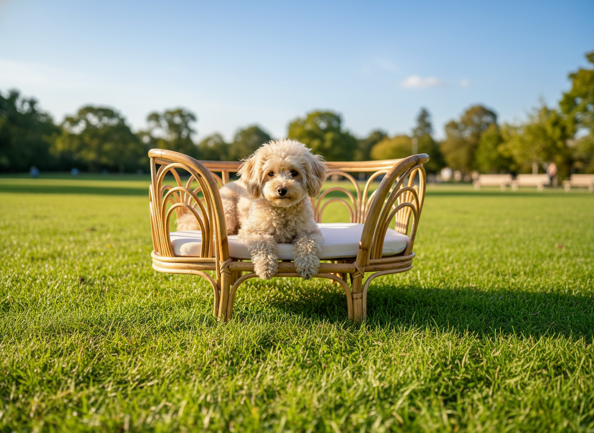 Handmade Rattan Pet Beds Dogs and Cats.