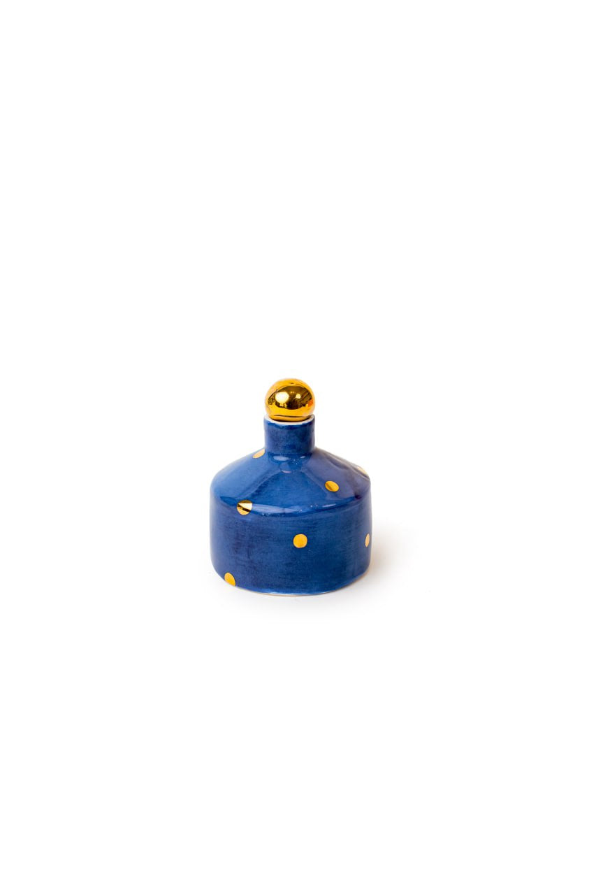 Blue And Gold Olive Oil Dispenser