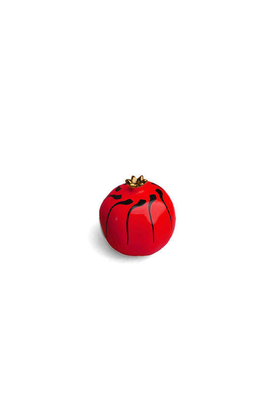 Red Pomegranate With Black M