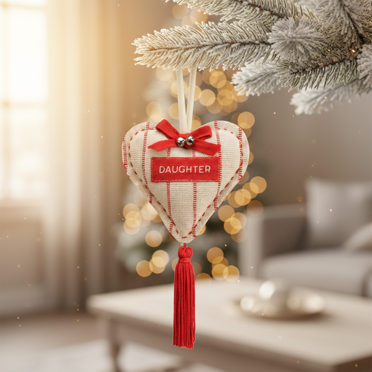 Daughter / Friend Heart Tassel Ornament
