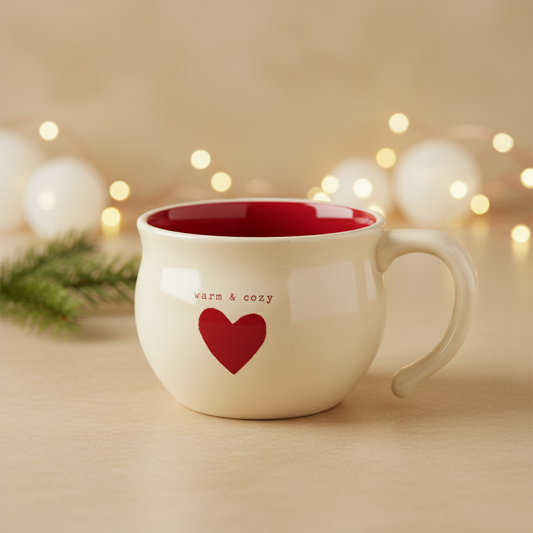 Warm And Cozy Heart Soup Bowl
