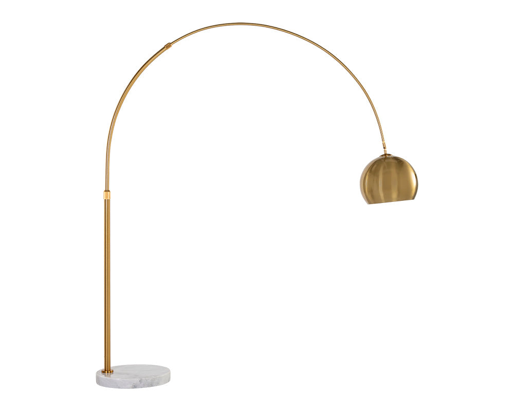 Arc Brass Floor Lamp