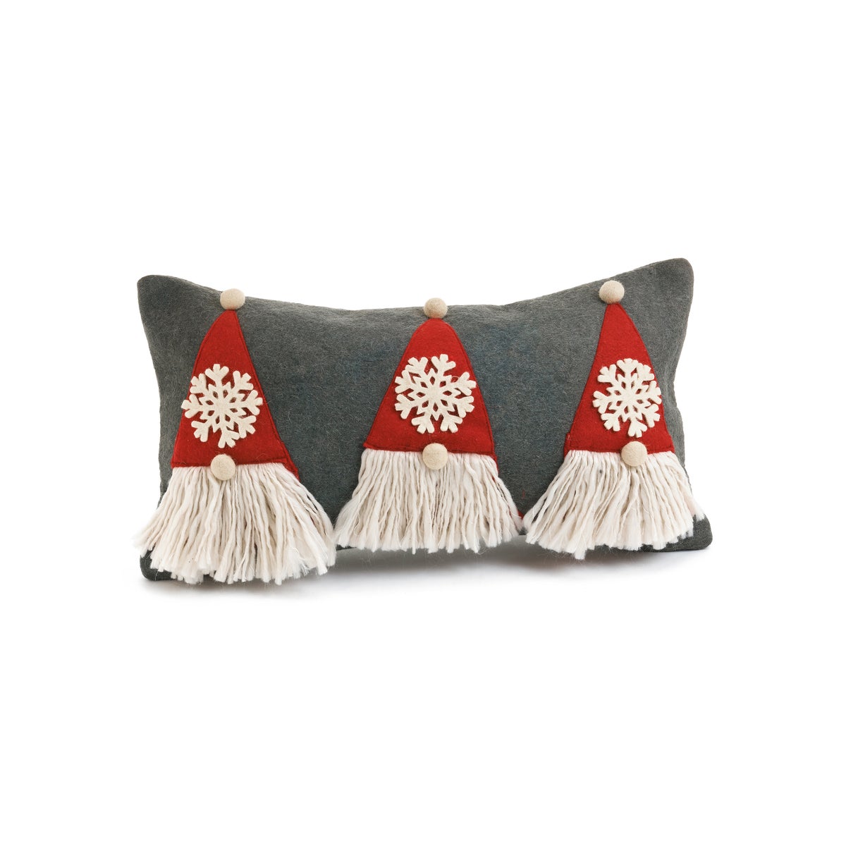 Grey and Red Santa Cushions