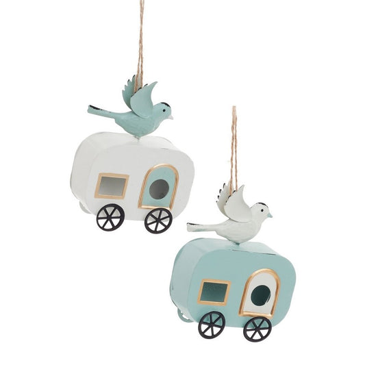 Christmas Bird House Ornament | Set Of 2