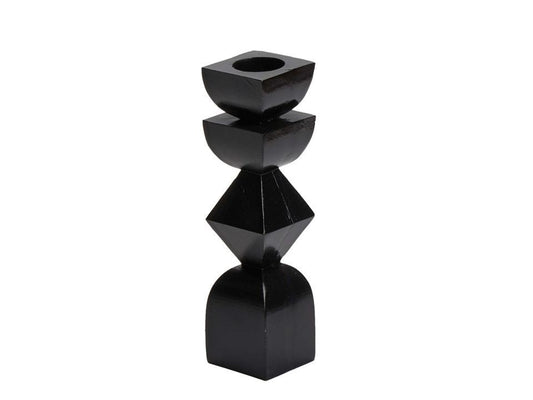 Black Geometric Candlestick