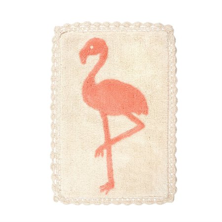 Flamingo Crochet Bath Mat