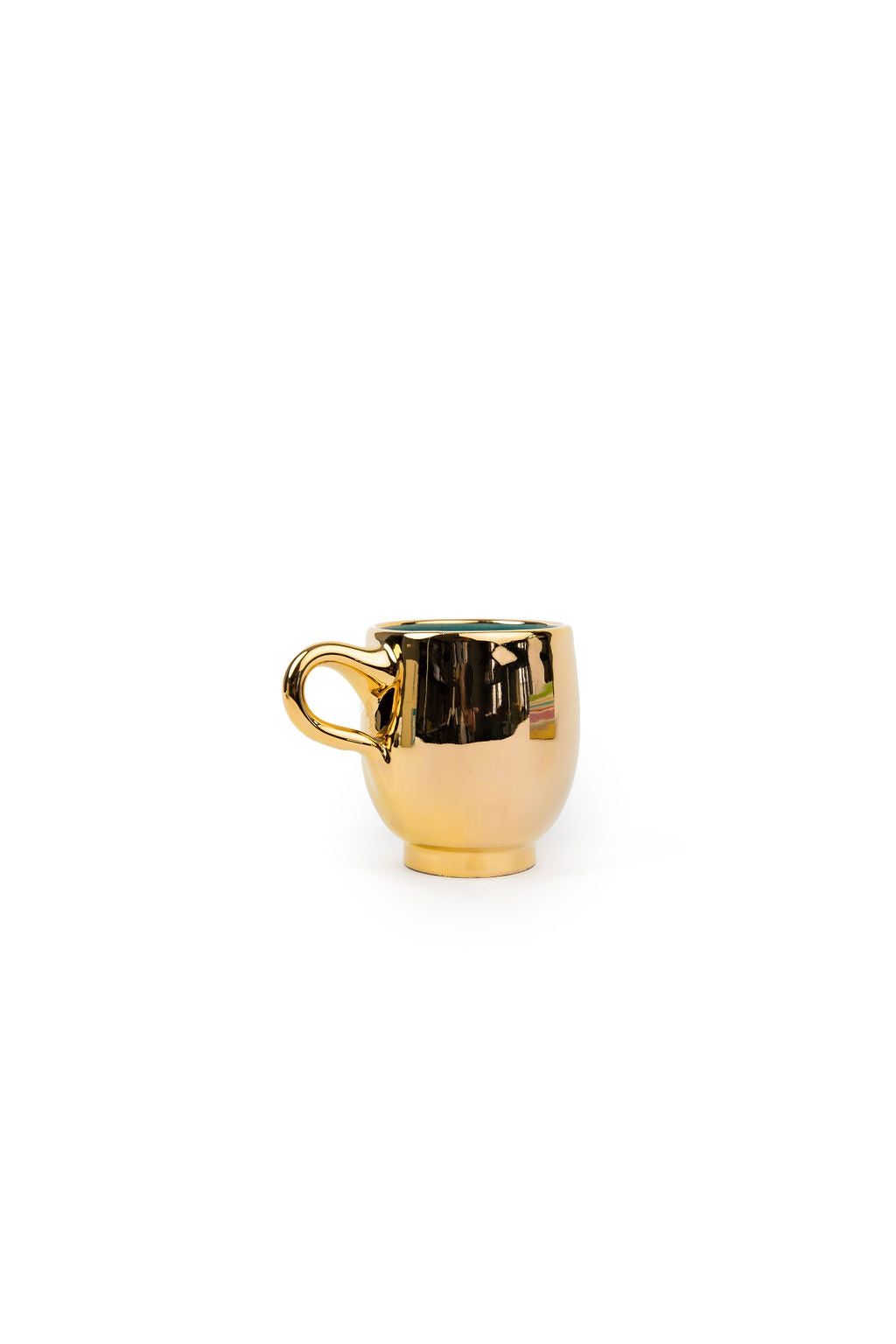 Turquoise & Gold Mug