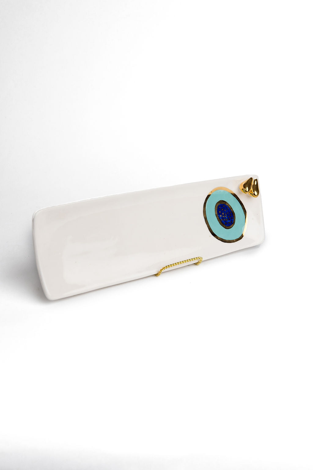 Gold Bird Evil Eye Rectangle Tray