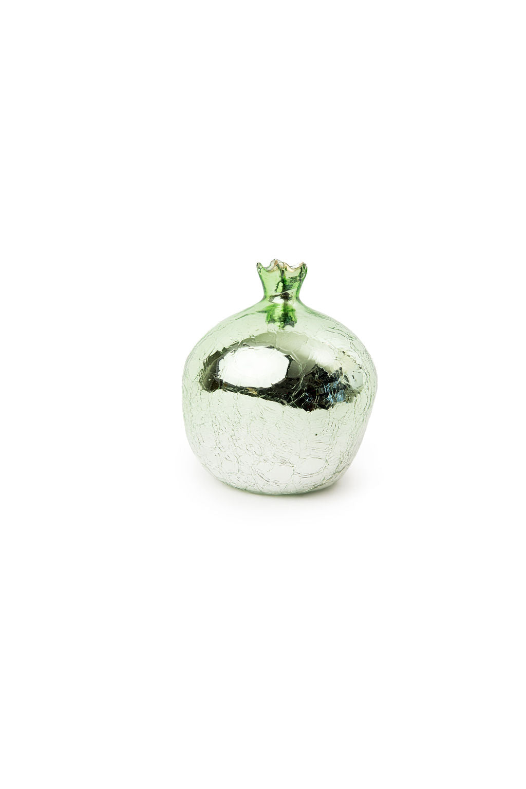 Green Glass Pomegranate