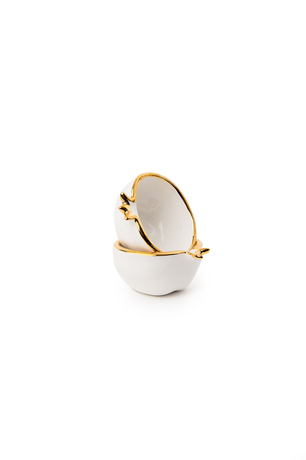 Gold Edge Colorful Ceramic Pomegranate Mini Bowl