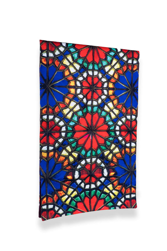 Geometric Table Runner With Bold Colors